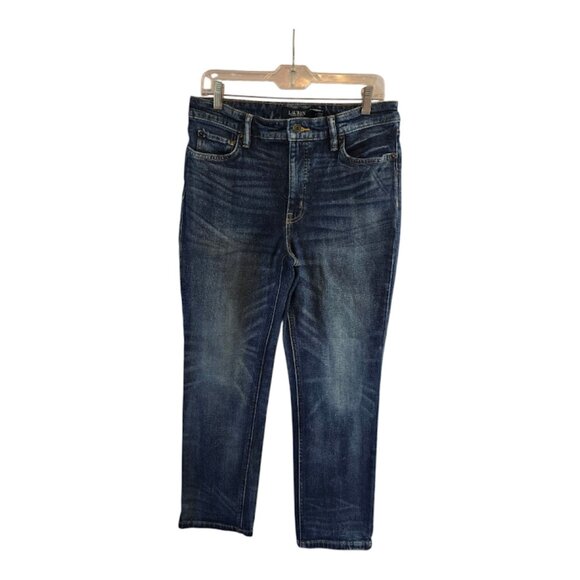 LAUREN RALPH LAUREN CLASSIC 5 POCKET JEANS WOMENS SIZE 8 MEDIUM BLUE WASH COTTON - Picture 1 of 9